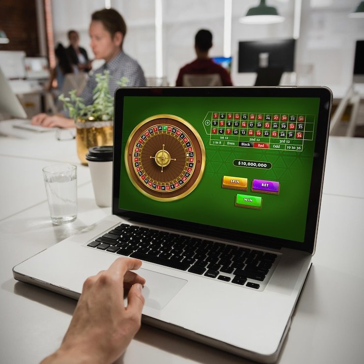 Antarmuka Dice Game di raja168 menampilkan pilihan taruhan, nilai pembayaran, dan tombol putar yang jelas
